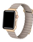 Dakota Khaki Magnetic Vegan Leather Apple Watch® Band by Posh Tech