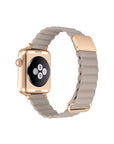 Dakota Magnetic Khaki Leather Band for Apple Watch® by Posh Tech