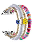 Beaded Rainbow Apple Watch® Band on Wrist