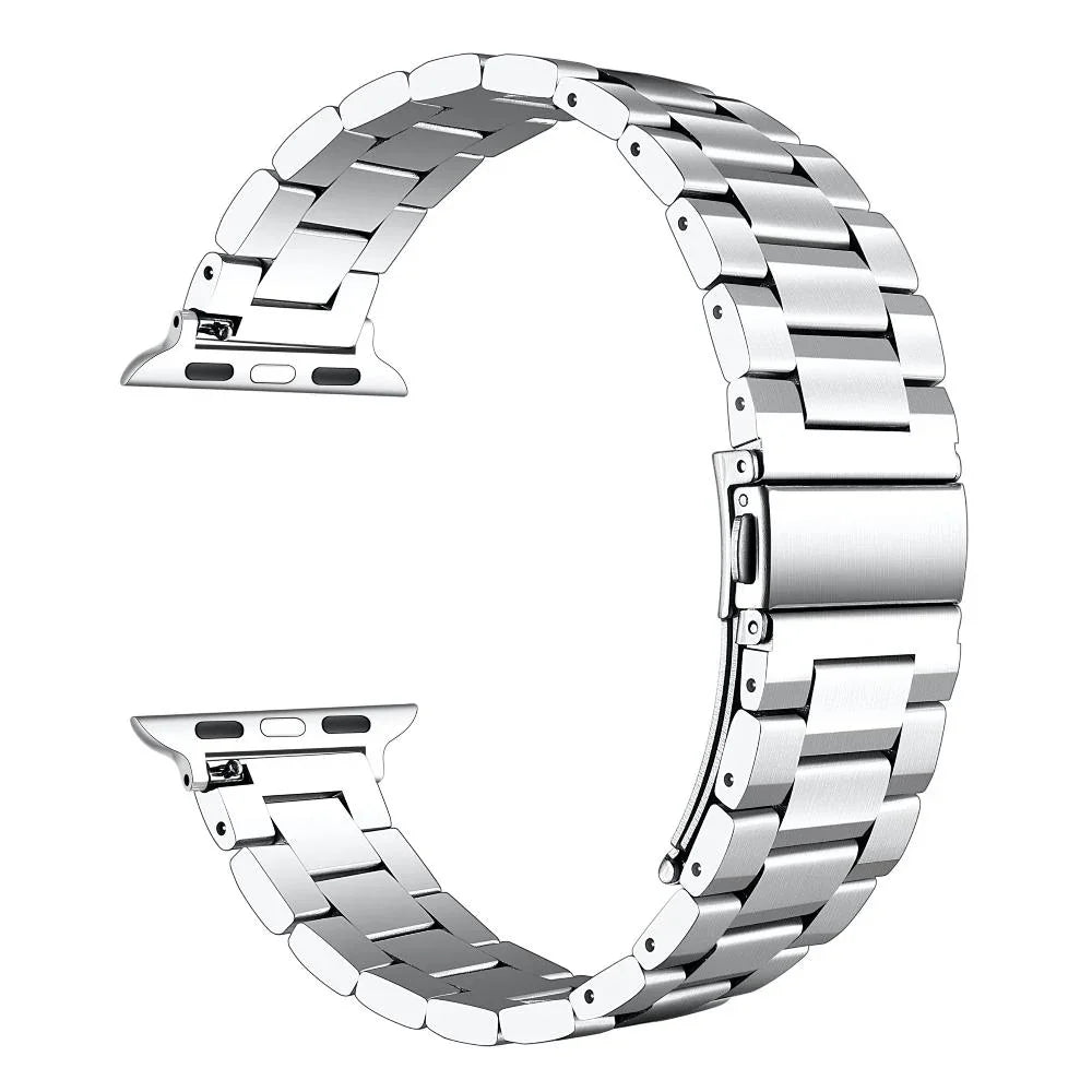 Posh Tech Felix Stainless Steel Link Band for Apple Watch 42/44mm Slink Elastic Steel Apple Watch Band | Posh Tech main image 3