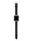 Black Skinny Leather Apple Watch® Band by Posh Tech