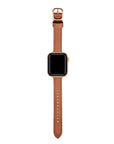 Brown Skinny Leather Apple Watch® Band by Posh Tech