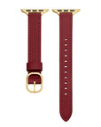 Carmen Skinny Leather Apple Watch® Strap Close-Up of Closure