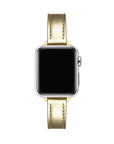Gold Skinny Leather Apple Watch® Band by Posh Tech