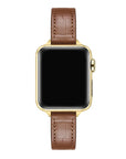 Caramel Croc-Embossed Leather Apple Watch® Band by Posh Tech