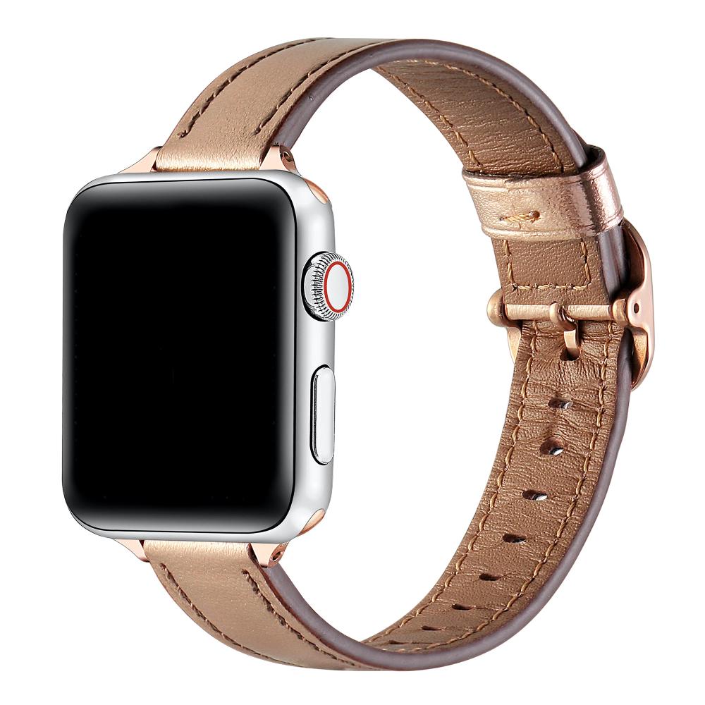 Carmen Skinny Metallic Leather Band for Apple Watch