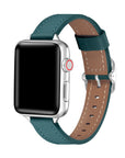 Carmen Teal Skinny Leather Apple Watch® Band by Posh Tech