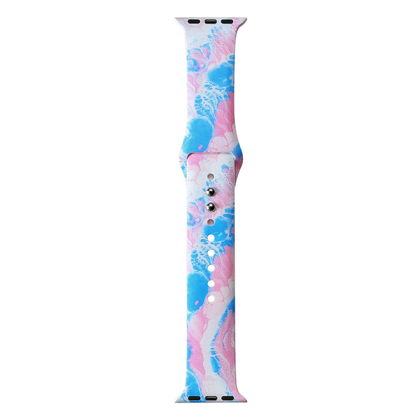 Abstract Printed Silicon With Pins for Apple Watch