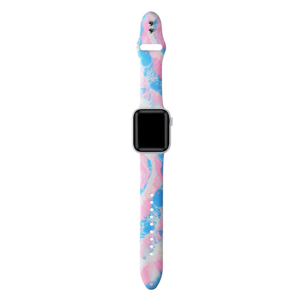 Abstract Printed Silicon With Pins for Apple Watch