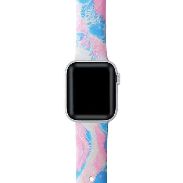 Abstract Printed Silicon With Pins for Apple Watch
