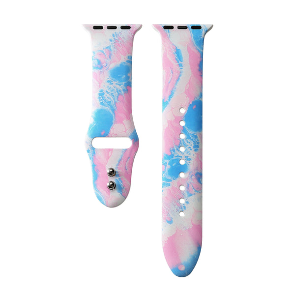 Abstract Printed Silicon With Pins for Apple Watch