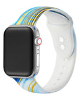 Printed Silicone Band for Apple Watch Series 1, 2, 3, 4, 5 Marble