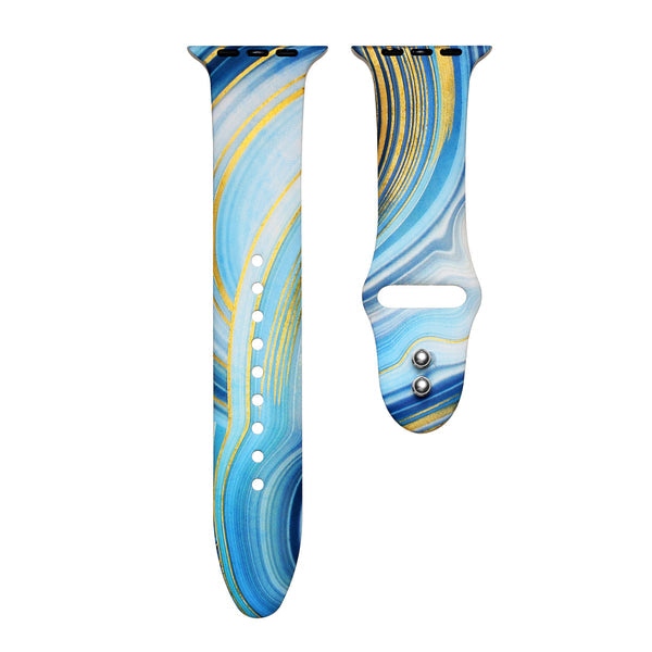 Abstract Printed Silicon With Pins for Apple Watch