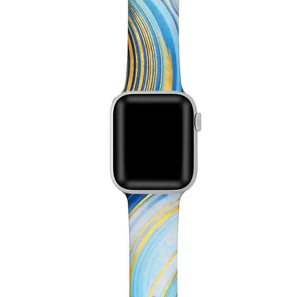 Abstract Printed Silicon With Pins for Apple Watch
