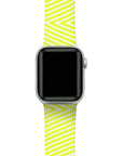 Geometric Printed Silicon Bands With Pins for Apple Watch