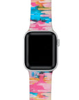 Geometric Printed Silicon Bands With Pins for Apple Watch
