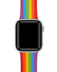 Rainbow Printed Silicone Band for Apple Watch
