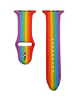Rainbow Printed Silicone Band for Apple Watch