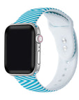 Geometric Printed Silicon Bands With Pins for Apple Watch