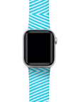 Geometric Printed Silicon Bands With Pins for Apple Watch