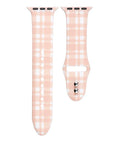 Blush Plaid Silicone Band for Apple Watch - FINAL SALE