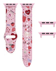 Y2K Retro Print Silicone Apple Watch® Band with Adapters by Posh Tech