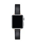 Black Skinny Leather Apple Watch® Band by Posh Tech