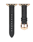 Cleo Skinny Leather Apple Watch® Strap Close-Up of Closure