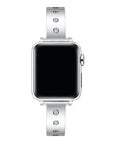 Quinn Gold Bangle Band for Apple Watch® on Wrist by Posh Tech