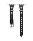 Rodeo Star Leather Band for Apple Watch® Silver Star Detail and Adapters