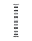 Remy Silver Apple Watch® Band Close-Up of Link Detail