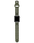 Green Textured Rugged Silicone Apple Watch® Band by Posh Tech