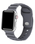 Ridge Gray Silicone Apple Watch® Band by Posh Tech