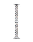 Rose Gold and Silver Two-Tone Skinny Metal Apple Watch® Band