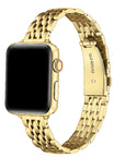 Gold Skinny Stainless Steel Apple Watch® Band by Posh Tech