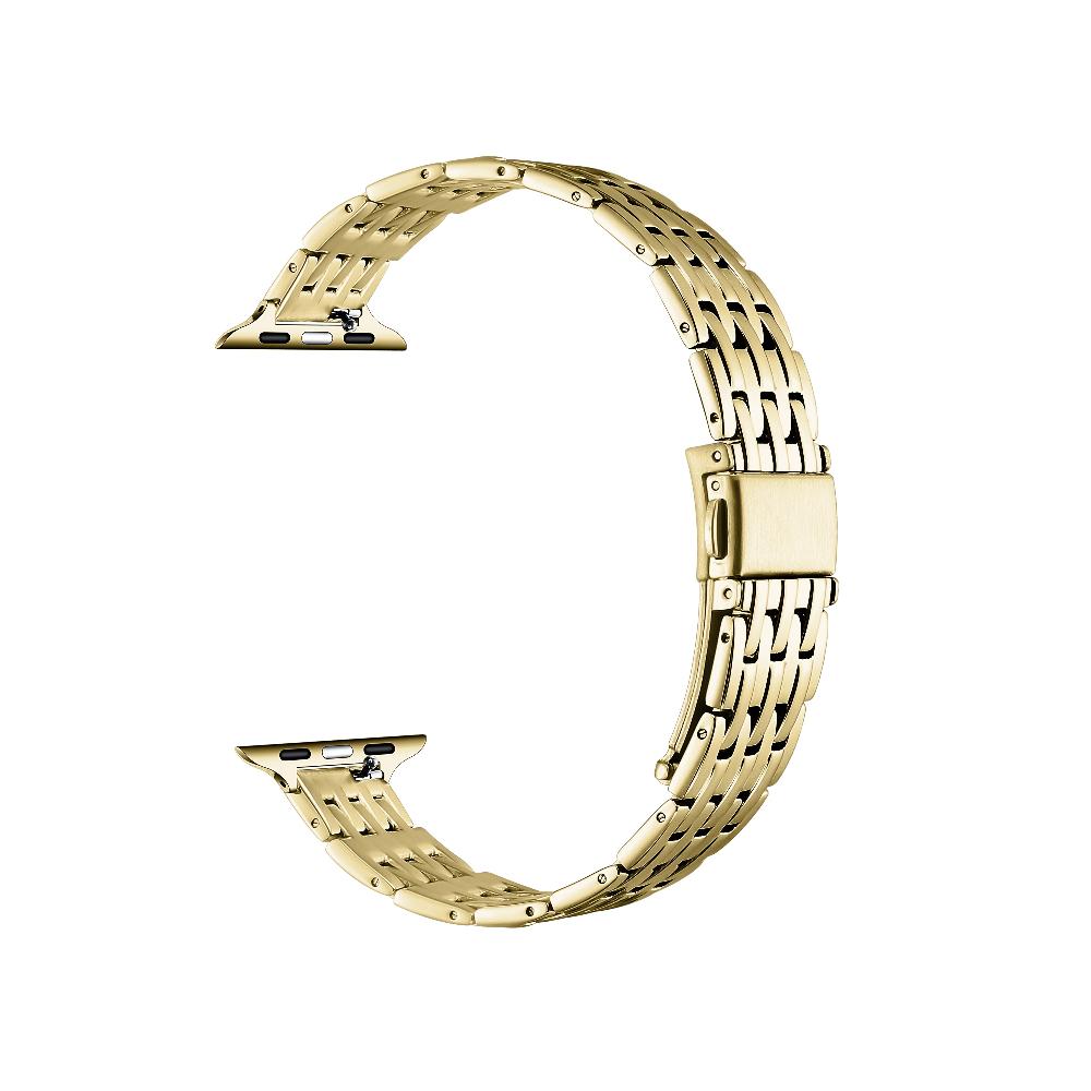 Posh Tech★ローズゴールドのツートーンApple Watchストラップ Poppy Stainless Steel Link Band for Apple Watch – Posh Tech