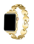 Sunny Circular Link Gold Metal Apple Watch® Band by Posh Tech