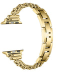 Sylvie Gold Chain Link Metal Band for Apple Watch® Fold Over Clasp Closure