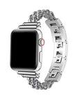 Sylvie Silver Chain Link Metal Band for Apple Watch® by Posh Tech