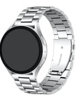 Maxwell Silver Stainless Steel Universal SmartWatch® Band by Posh Tech