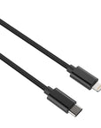 6 FT Braided Type-C MFI Lightning Fast Charging Cable for iPhone, iPad, iPod