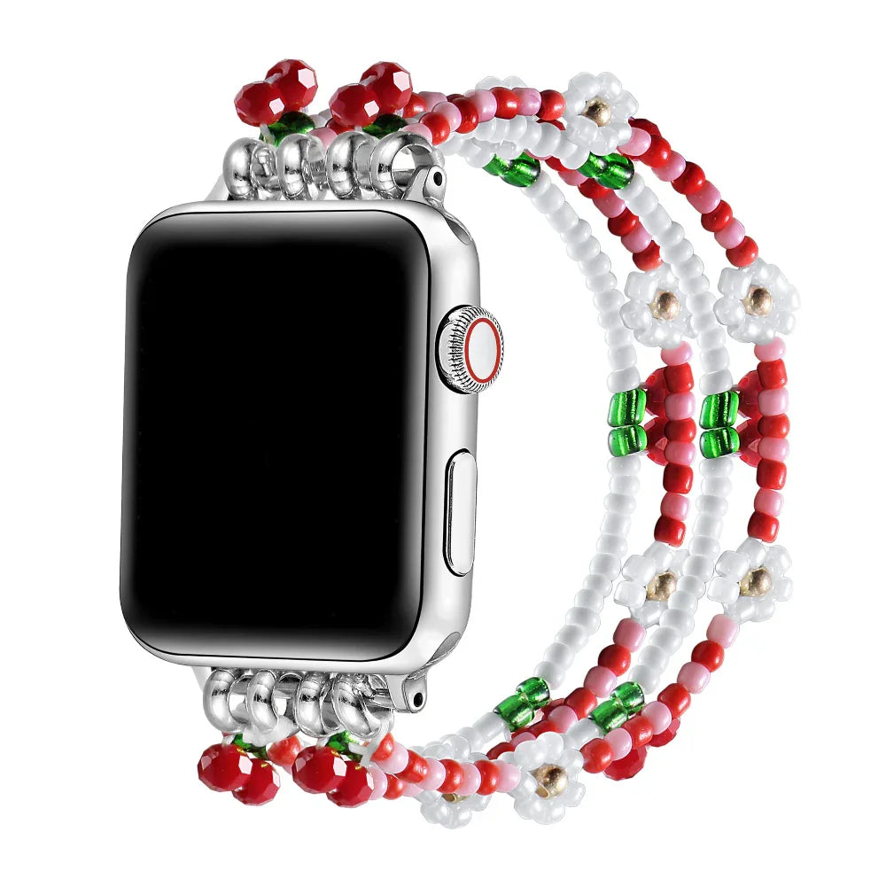 Watch Me Creations Authentic Upcycled Coach Cherries Jubilee Apple Watch Band Watch Me Creations main image 4