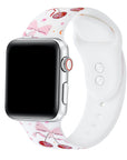 Cherry Coquette Silicone Band for Apple Watch