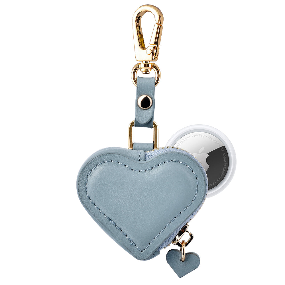 Heart Leather Bag Charm for AirTag