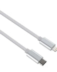 6 FT Braided Type-C MFI Lightning Fast Charging Cable for iPhone, iPad, iPod