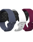 3-Pack of Silicone Bands for Fitbit Sense/Versa 3