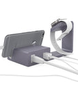 2 in 1 Charging Stand for Apple Watch & Smartphones with Built-in USB Ports