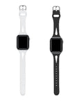 2-Pack Alex Silicone Replacement Bands for Apple Watch - Black/White
