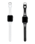 2-Pack Alex Silicone Replacement Bands for Apple Watch - Black/White
