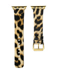 Leopard Leather Apple Watch Band